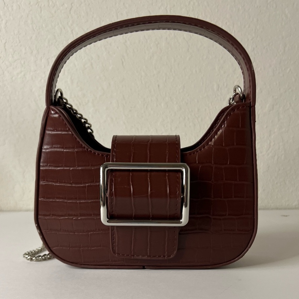 Urban outfitters brown mini bag vegan leather